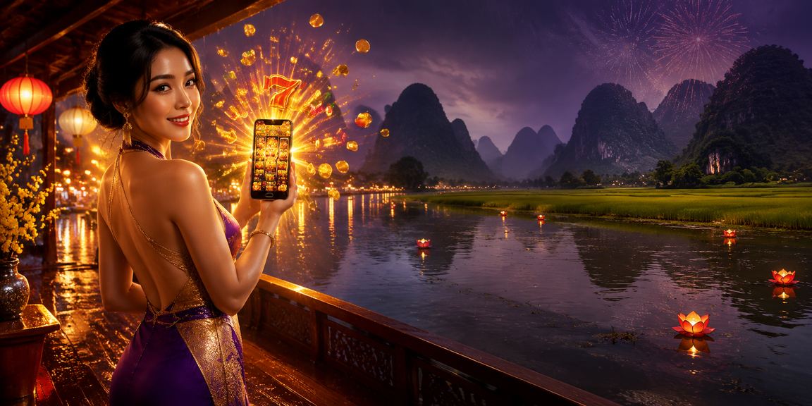 Khách VIP trải nghiệm trò chơi slot tại Ninh Bình trong dịp Tết